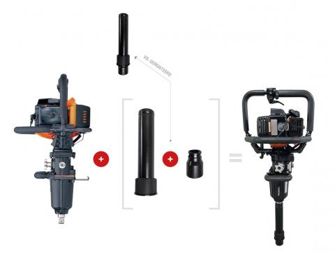 Promega 3-in-1 adapter met geismar snekoppeling