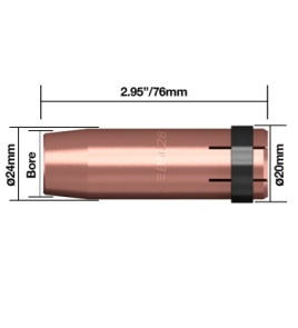 Parweld gasmondstuk voor SB401W - SB501W