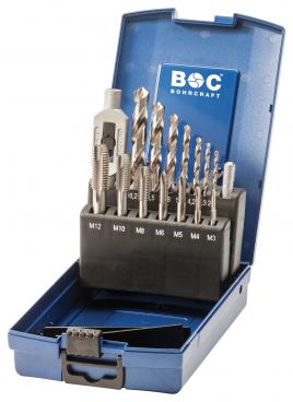 Bohrcraft set tappen M3-M12 + boren HSS