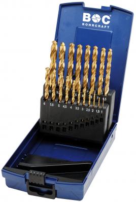 Bohrcraft set metaalboren HSS-Tin in ABS box