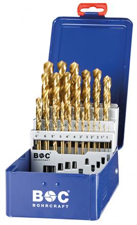 Bohrcraft set metaalboren HSS-Tin