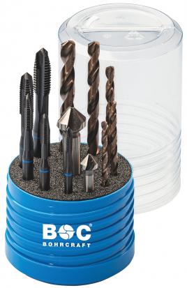 Bohrcraft set boren + tappen + verzinkers HSS-E VAP