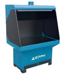 GPPH slijp-lasstation basis met afvoerelement bovenaan