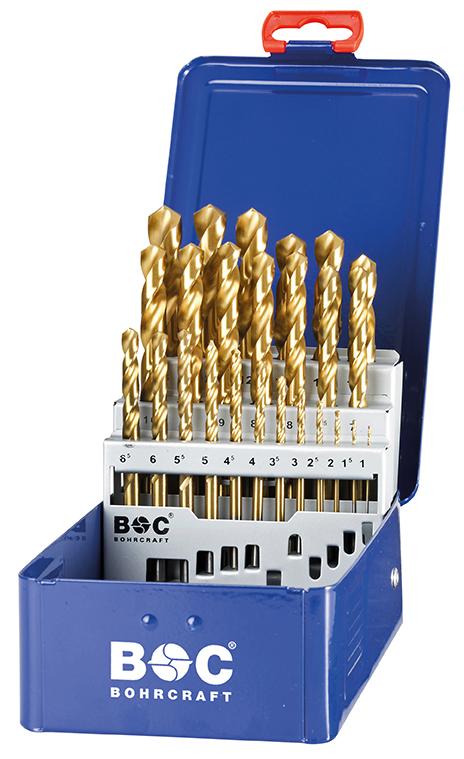 Bohrcraft set metaalboren HSS-Tin