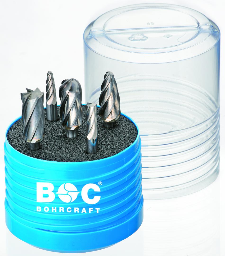 Bohrcraft set HM-stiftfrezen voor ALU 5-delig
