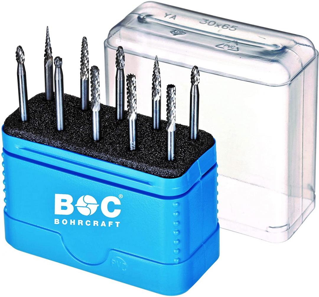 Bohrcraft hardmetaal miniatuurfreesstiften met kruisvertanding