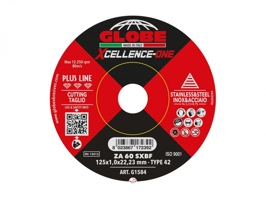 Globe X-cellence One snijschijf 125x1