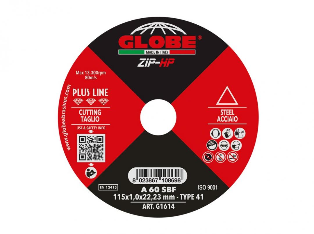 Globe ZIP-HP snijschijf voor metaal