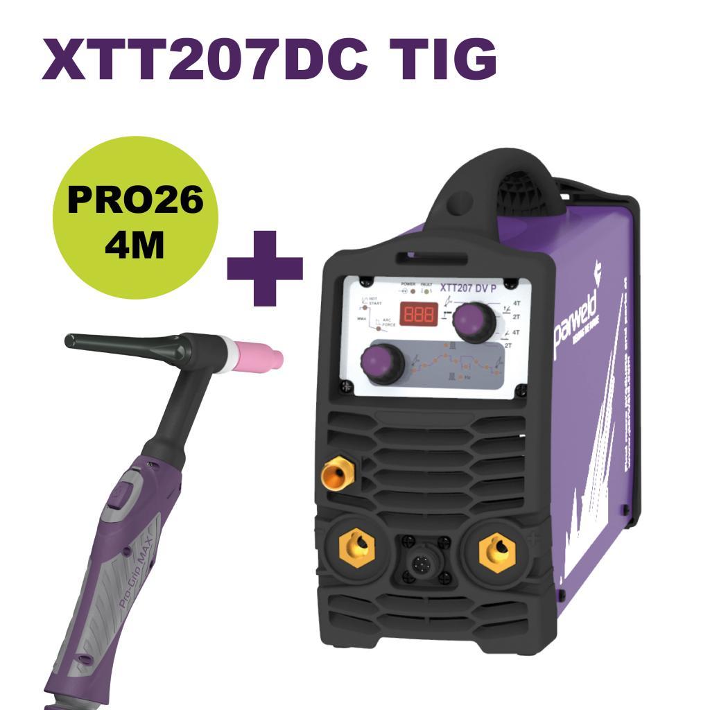 PARWELD XTT 207 DC + PRO26 toorts 4M