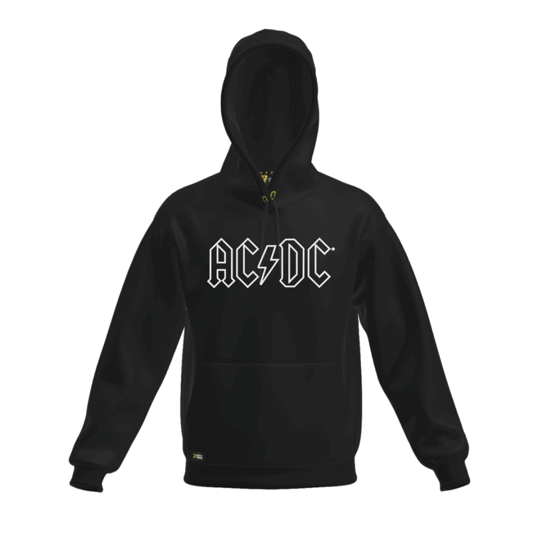 Zachte AC/DC hoodie met kangoeroezakken en een modern ontwerp
